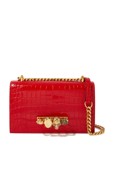 Jewelled Leather Satchel
